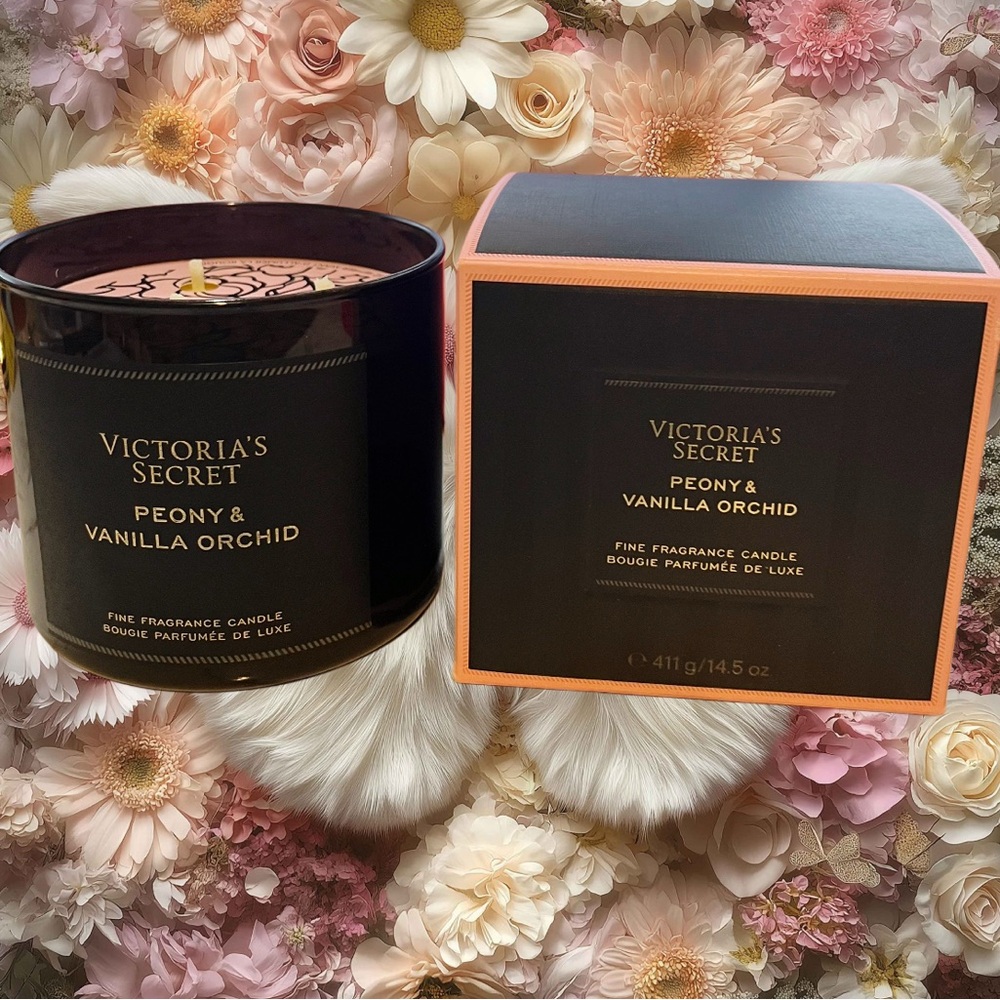 Victoria's Secret Bombshell Limited Edition Peony & Vanilla Orchid 3-wick Candle